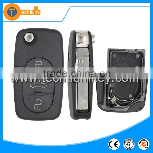 3 Button Blank Shell 2032 Battery For Audi A6 Remote Key photo-5