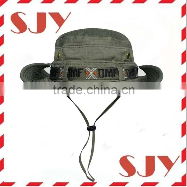 Outdoor Sportswear Fisherman Sun Hats Bucket Hat With Adjustable Pull String photo-5