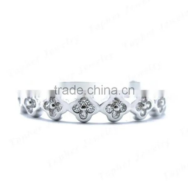 Wholesale Flower Silver Ring for Girls photo-2