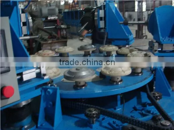 PLC Rotary Table Metal Kitchenware Polishing Machine