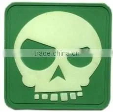 Custom Hook and Loop Skull Head PVC/Rubber Patch