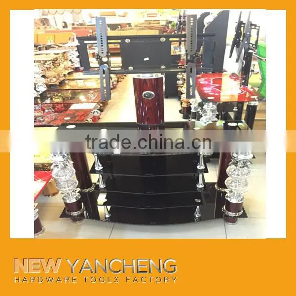 High Quality New Mordern Crystal TV Stand,aluminium tv Stand