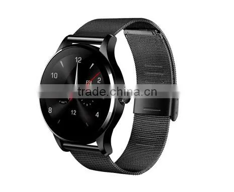 K88H Round Bluetooth Smart Watches Clock Classic Health Metal Smartwatch With Heart Rate Monitor for Android ISO IPhone Phone photo-3