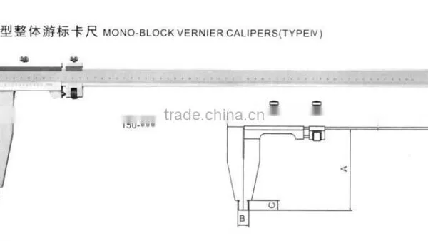 Carbone Steel or Stainless Steel Vernier Calipers Type IV photo-2