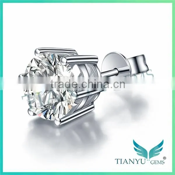 New Style Fashion Earrings Super White Moissanite Diamond Earrings Sapphire Earring photo-4