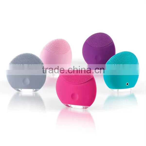 Silicone Waterproof Facial Brush , Silicone Vibration Facial Massager photo-2