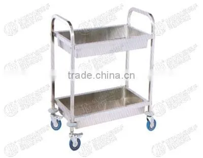 Stainless Steel Square Tube Collection Bowl Cart\chromeplate Display Rack \storage Cart
