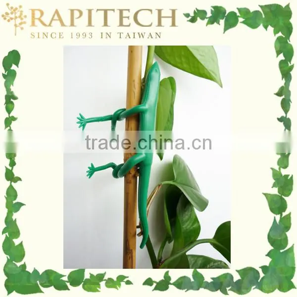 Green Animal Lizard Plant Ties Plastic Tree Tie photo-2