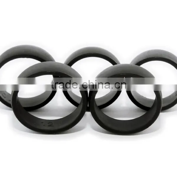 5 Silicone Wedding Rings Men's Sizes 8,9,10,11,12. Silicone Wedding Band Made of Medical Grade Silicone photo-2