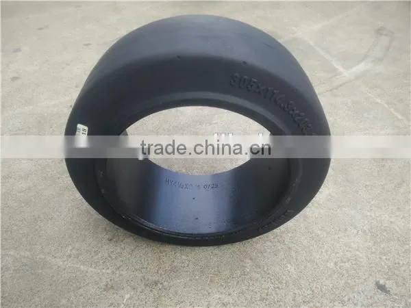 China Good Quality 12x4 1/2 x8 Press-on Solid Tyre 12x4 1/2 x8 for Hyster E60 Trailers photo-4