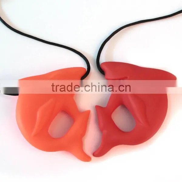 Pacifier Clips Soft on Babies Gums BPA Free Teething Pendant Necklace photo-5
