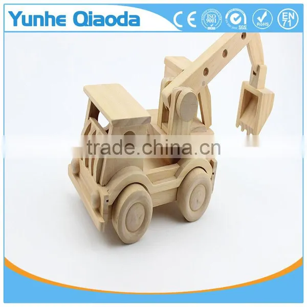 Wood 3D Vehicle Puzzles Rooter Truck 3D Woodcraft Kit Assemble Paint DIY 3D Puzzle Toys for Kids Adults the Best Birthday Gift photo-4