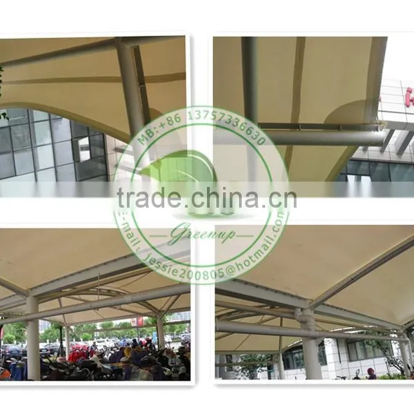 Low Cost Waterproof White PVC Coated Fabric Tensile Building photo-2