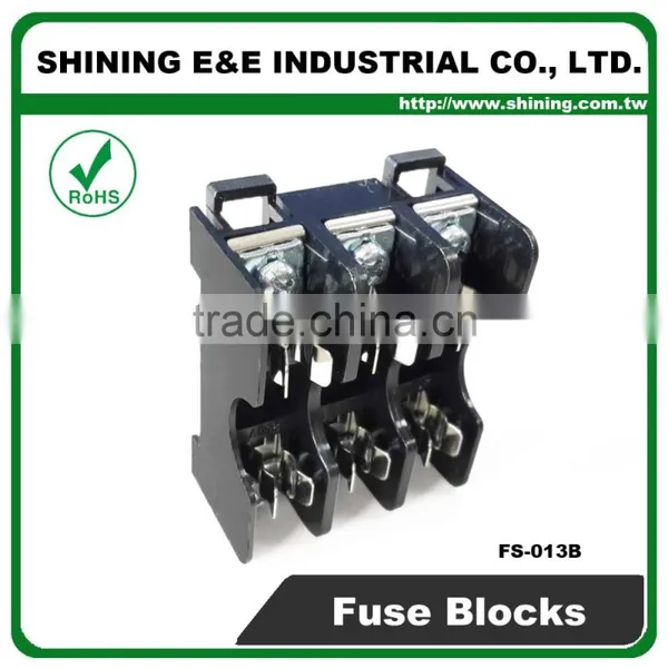 FS-013B 600V 10 Amp 3 Way Midget Type Din Rail Glass Fuse Block photo-4