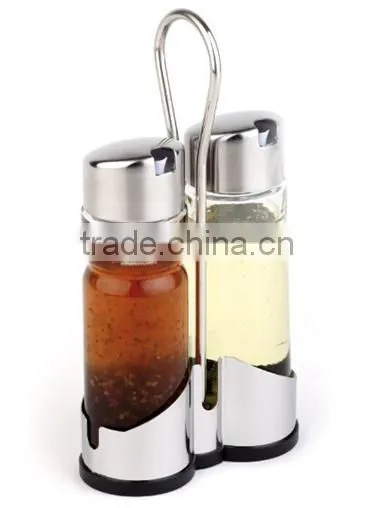 Restaurant 2 Pieces Oil And Vinegar Stainless Steel Condiment Set photo-2
