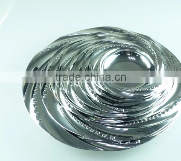 Best Selling Products Multi Size Stainless Steel Plates Dishes, Round Plate Design photo-2
