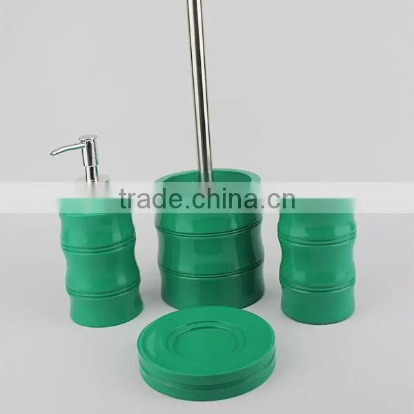 EA01634 Green Bamboo Bathroom Accessory Wholesale