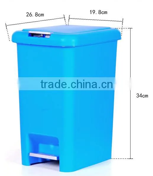 Colorful Rectangel Press&Foot Trash Bin Garbage Bin photo-4