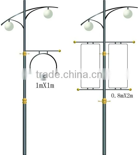 China Supplier 6m Double Arm Street Light Pole photo-4