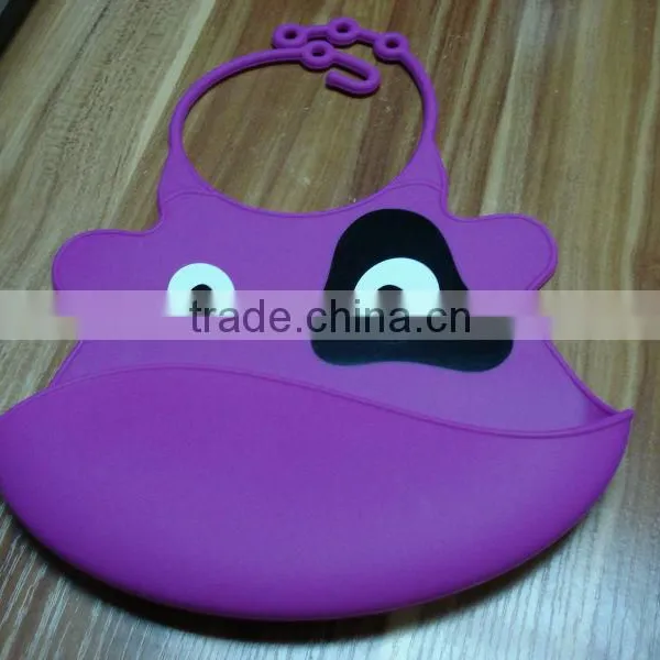 Food Grade Various Animal Design Silicone Baby Bib photo-4