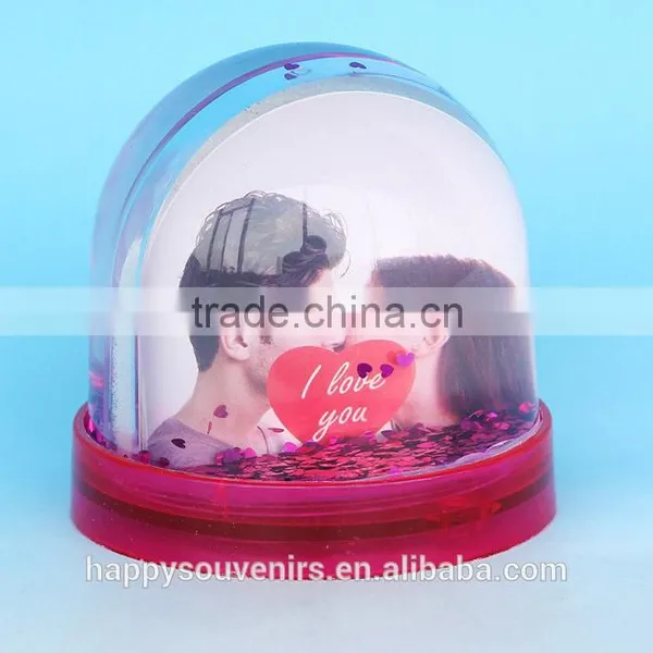 Photo Souvenir Platice Snow Globe For Wedding Gifts photo-2