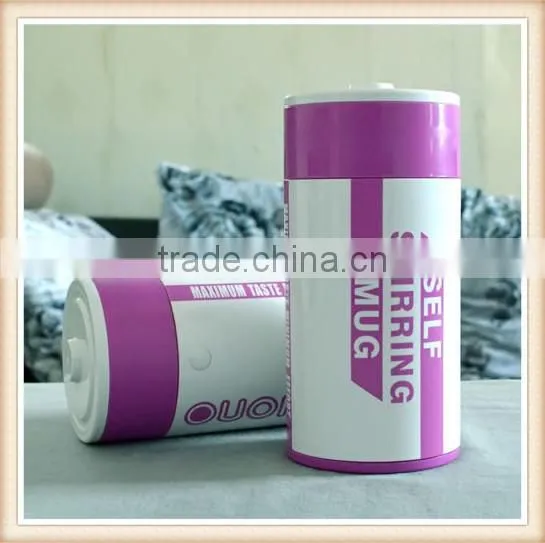 New Battery 10oz Auto Mixing Travel Coffee Cup Stainless Lazy Self Stirring Mugs photo-2