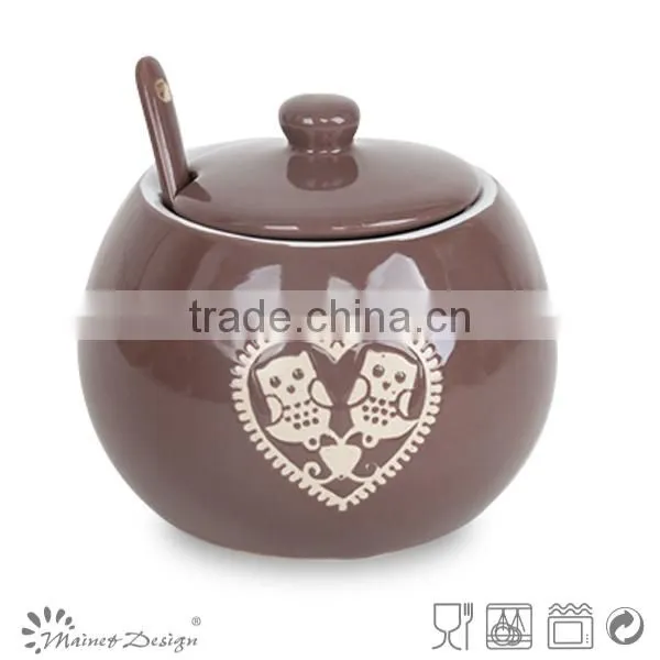 Cute Kitchen Items Tea Coffee Sugar Salt Ceramic Storage Jar photo-4