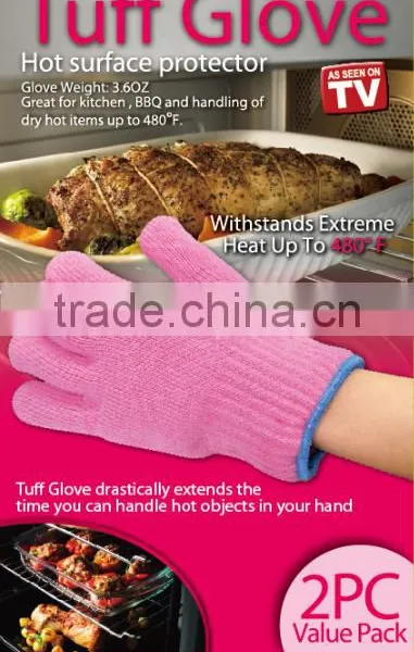 Tuff Oven Glove Red Blue Pink Color photo-2