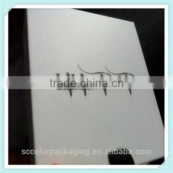 2015 Newest Garment Tie Packaging Box With Logo Hot Black Foil , Packaging Box For Gift photo-3
