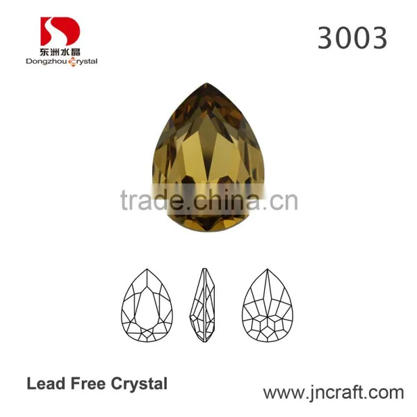 Drop Rhinestone Iron On Fancy Crystal Bead With Claw for Sewing on Belt Glass Beading Accessories photo-3