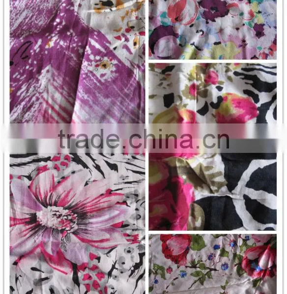 Shaoxing Textile Fashion Print Designs for Girls' Dress,blouse,skirts,summer Pants 100% Rayon Printed Fabric photo-2