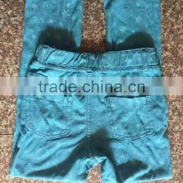 Girl's Good Quality High Elasticity Colorful Jeans Apparel Stock Lots photo-2