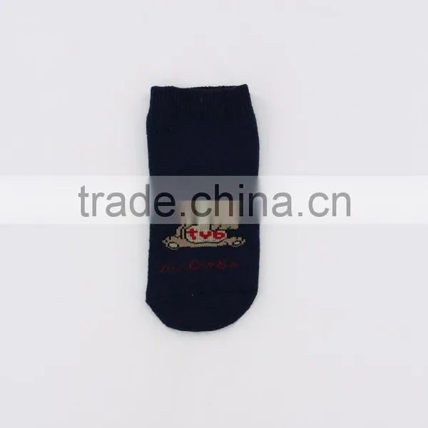 Children Boy Custom Non Slip Dots Terry School Socks photo-3