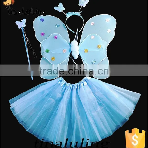 Multicolor Kids Halloween Butterfly Fairy Wings Magic Wings Accessory photo-2