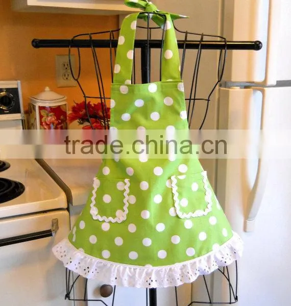 100% Cotton Baby Clothes Factory Direct Wholesale Baby Girls Polka Dot Aprons Lovely Bib for Kids photo-3