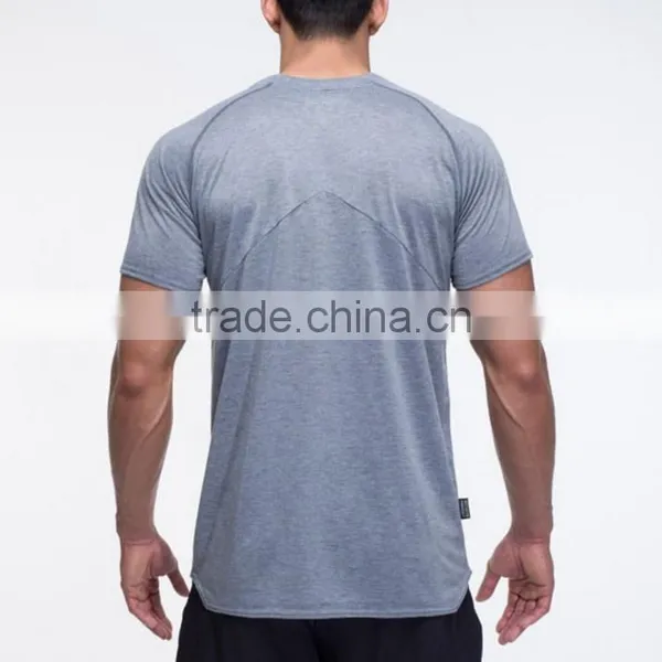 MEN REGULAR FIT WORKOUT T-SHIRT GRAY FOR GYM photo-2