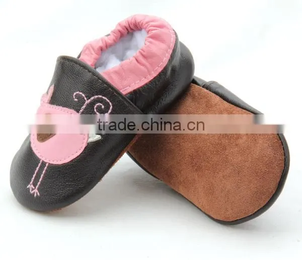 Wholesale Genuine Leather Soft Sole Sheepskin Girls Kids Shoes photo-4