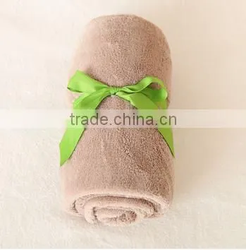 Wholesales Soft Plain Solid Shu Velveteen Blanket photo-2