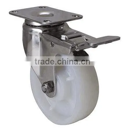 3inch Shopping Cart Swivel Scaffold Caster Wheel With Brake for Trailers photo-3