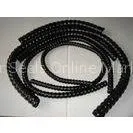 Industrial Customized Black / Yellow PP Spiral Hose Protective Sleeve 6-110mm ID