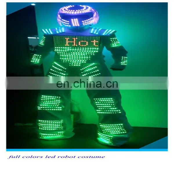 Break Dancing LED Costume LED Robot Suit With LED Screen