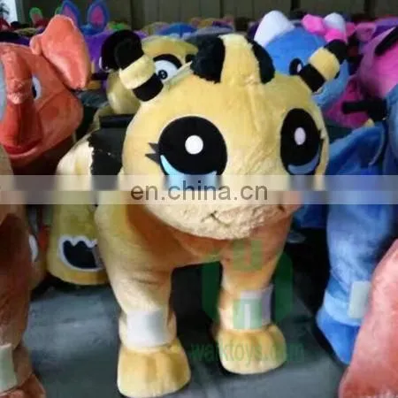 Hot Sale Coin Operated Riders In Car Motorized Plush Riding Animals Stuffed 2016 Zoo Animal Scooter Electric Animal Ride On Toys photo-4