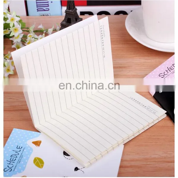 Custom Small Size Softcover School Staple Exercise Notebook/agenda With Coloring Logo Printed photo-6