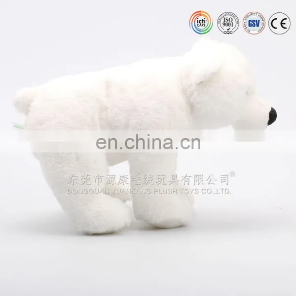 OEM/ Custom Design Super Soft Velboa Material Stuffed White Polar Bear With Scarf photo-2