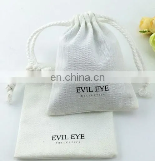 Custom Printed Cotton Jewelry Pouches