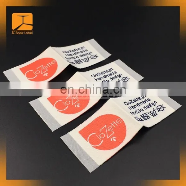Custom Damask Label Woven Clothing Hem Tags photo-5