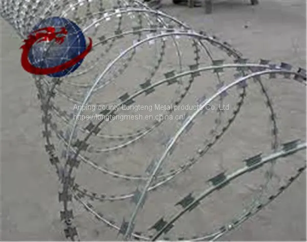 Galvanized Razor Barbed Wire Concertina Wire Coil
