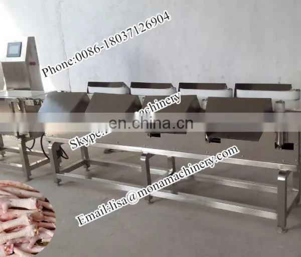 Poultry And Seafood Weight Grading System (10-3000g) 6 Grade Fish Sorting Machine (10g~1200g) photo-6