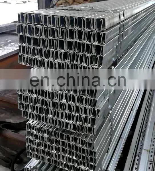 Q235B hot dip galvanised steel channel strut / gi c channel made in China