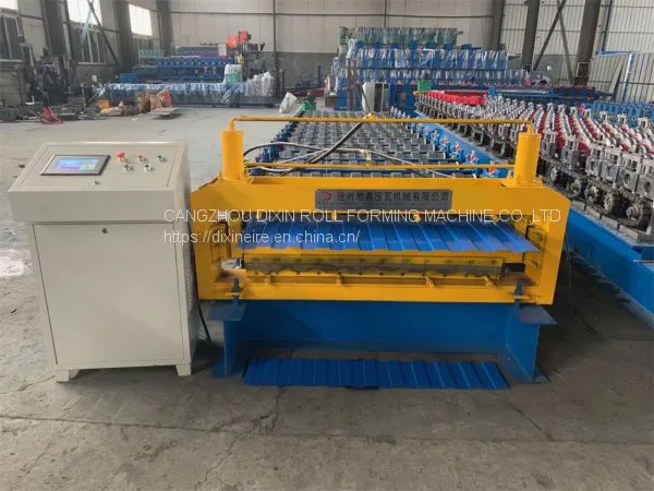 Floor Tile Double Layer Making Machine Steel Sheet Metal Roofing Rolls Forming Machine photo-2